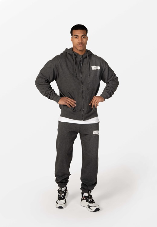 Classic Oversized Zipped Hoodie Gray