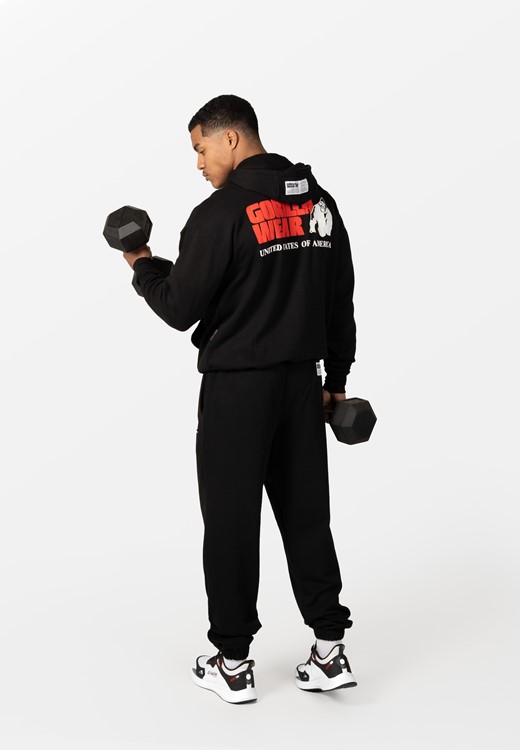 Classic Oversized Zipped Hoodie Black