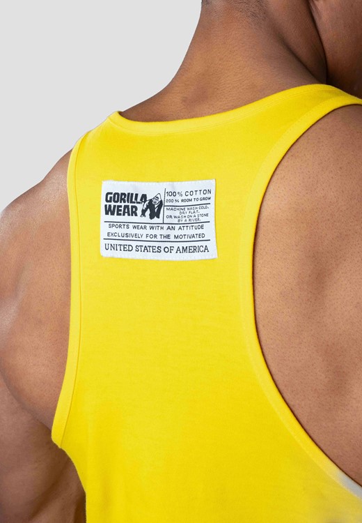 Classic Tank Top Yellow Close Up