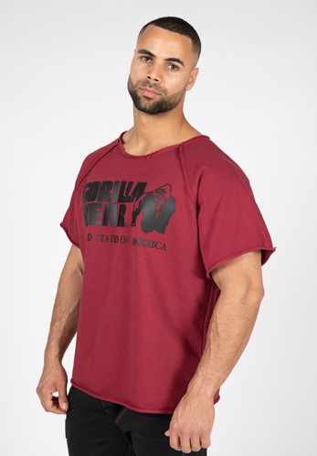 Classic Workout Top - Burgundy Red - L/XL