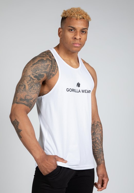 Carter Stretch Tank Top - White - XL