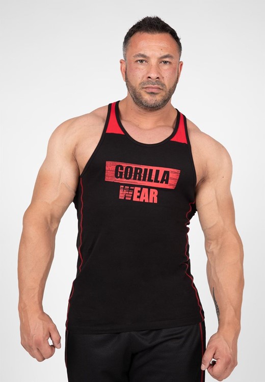Wallace Tank Top - Black/Red - M
