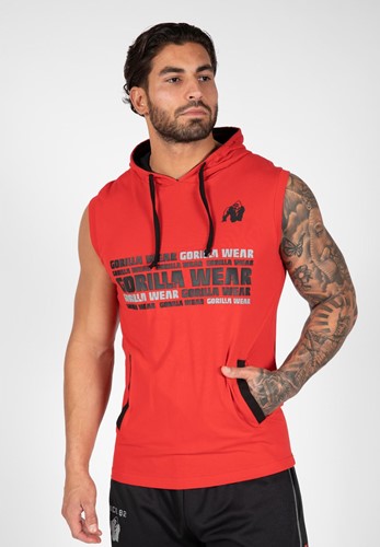 Melbourne S/L Hooded T-shirt - Red - L