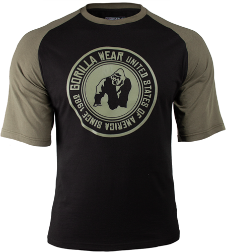 Texas T-shirt - Black/Army Green - 2XL
