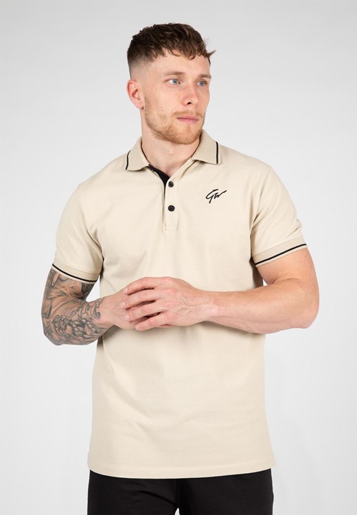Delano Polo - Beige/Black - S