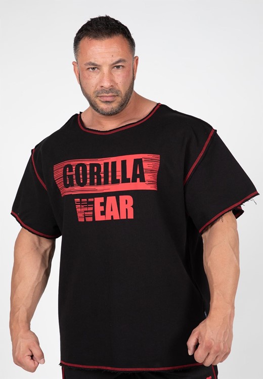 Wallace Workout Top - Black/Red - S/M
