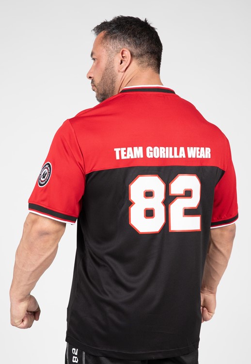 Trenton Football Jersey - Black/Red - M
