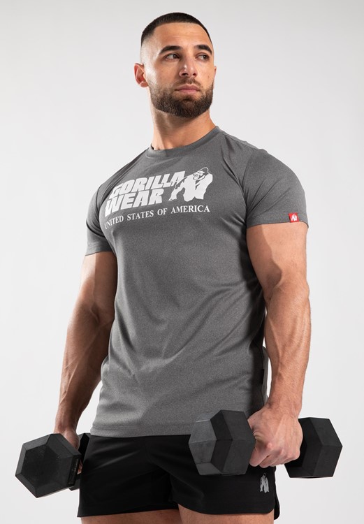 Classic Training T-Shirt - Gray Melange - 4XL