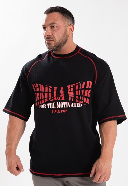 Finley Oversized T-Shirt - Black/Red - 2XL