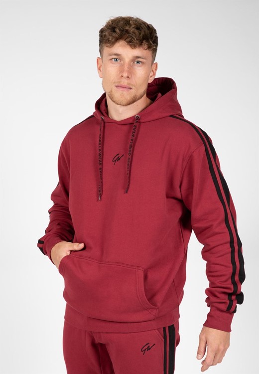 Banks Oversized Hoodie - Burgundy Red/Black - 3XL