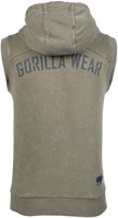 silverdale sleeveless hoodie - army green