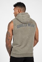 silverdale sleeveless hoodie - army green