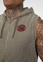 silverdale sleeveless hoodie - army green