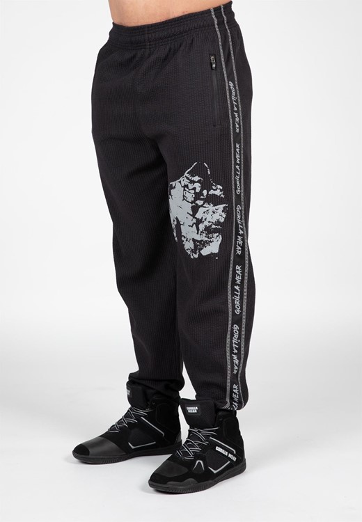 Buffalo Old School Workout Pants - Black/Gray - S/M
