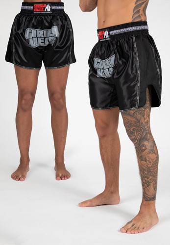 Piru Muay Thai Shorts - Black - 2XL