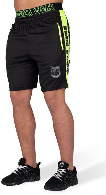 Shelby Shorts - Black/Neon Lime - 3XL
