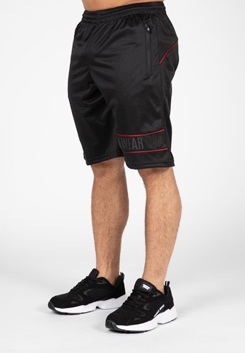 Branson Shorts - Black/Red - 2XL