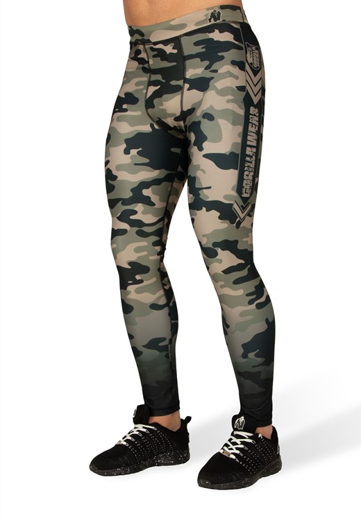 Franklin Men's Tights - Army Green Camo - L
