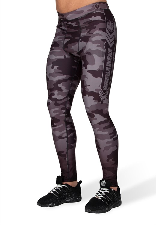 Franklin Men's Tights - Black/Gray Camo-S