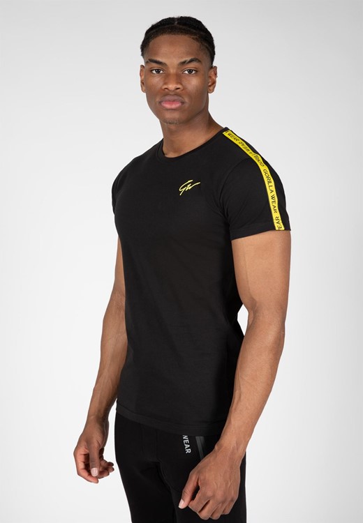 Chester T-shirt - Black/Yellow - M
