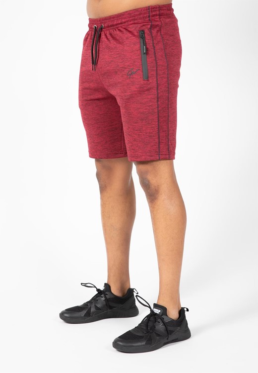 Wenden Track Shorts - Burgundy Red - M