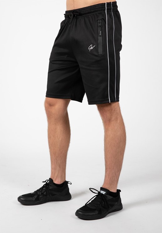 Wenden Track Shorts - Black/White - 2XL