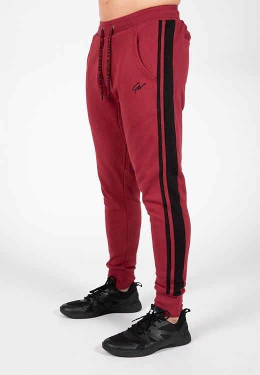 Banks Sweatpants - Burgundy Red/Black - 2XL