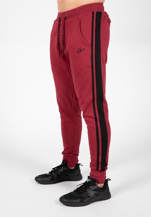 Banks Sweatpants - Burgundy Red/Black - M