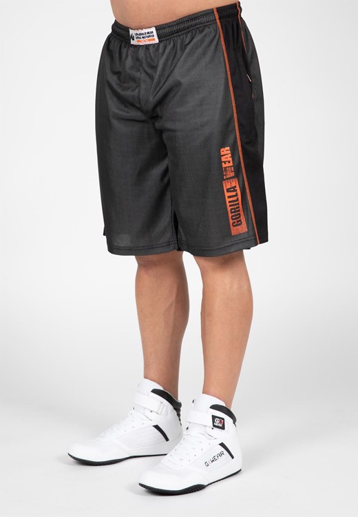 Wallace Mesh Shorts - Gray/Orange - 2XL/3XL