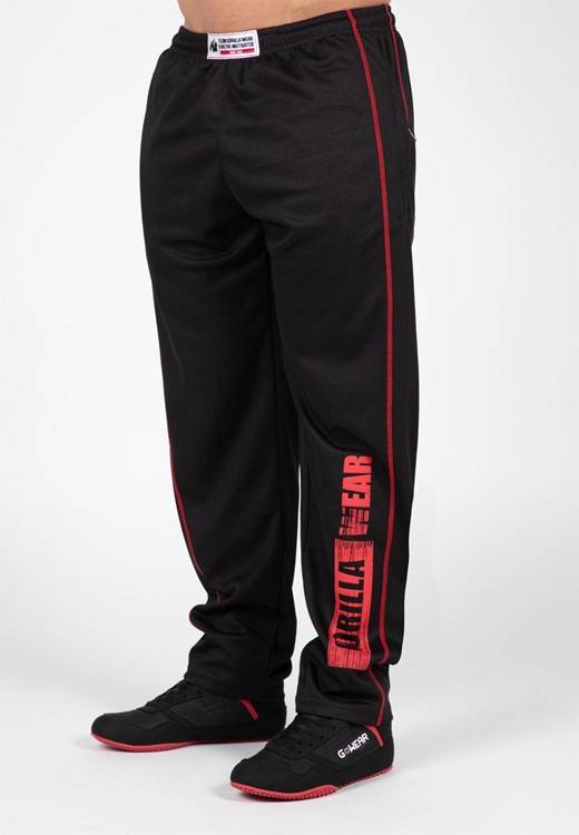 Wallace Mesh Pants - Black/Red - L/XL
