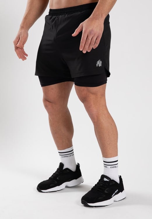 Cortez 2-In-1 Shorts - Black - 2XL