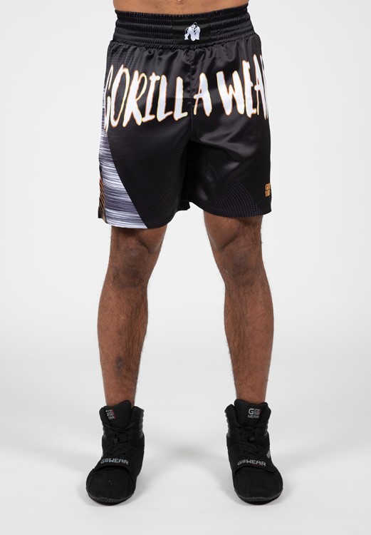 Clayton Boxing Shorts - Black/Gold