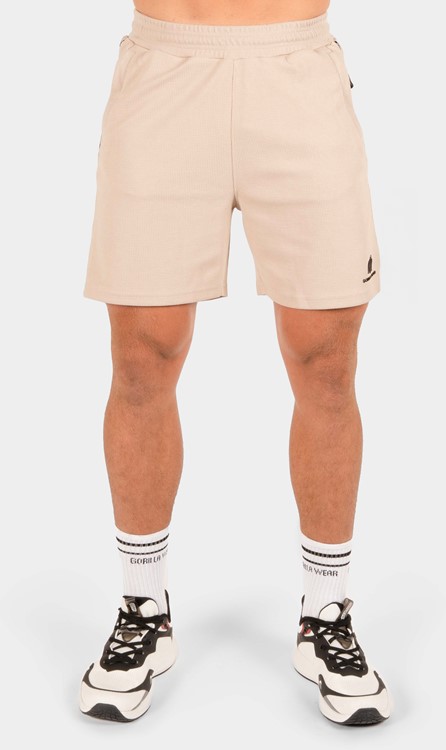 Harvey Track Shorts - Beige - 4XL