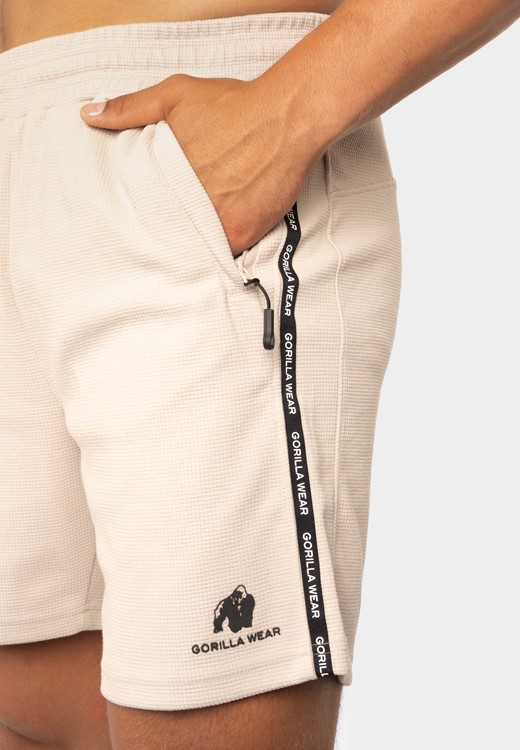 Harvey Track Shorts - Beige