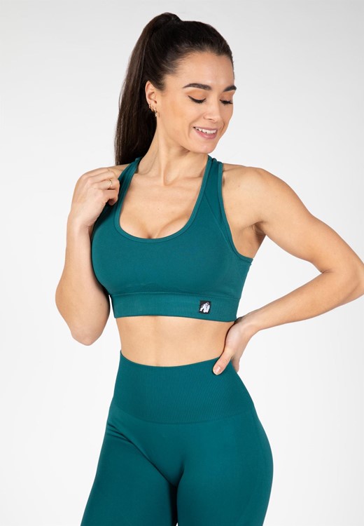 Yava Seamless Sports Bra - Green - S/M