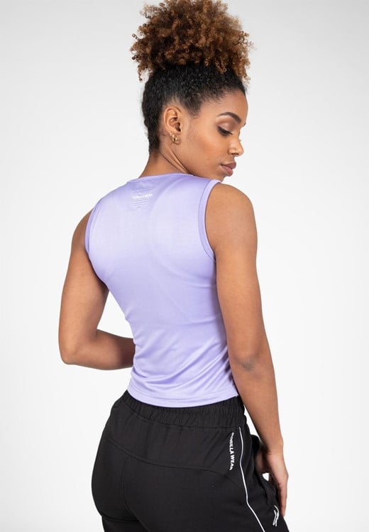 Estelle Twisted Crop Top Lilac