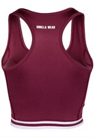 Mesa Zip Front Crop Top Red