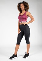 Mesa Zip Front Crop Top Red