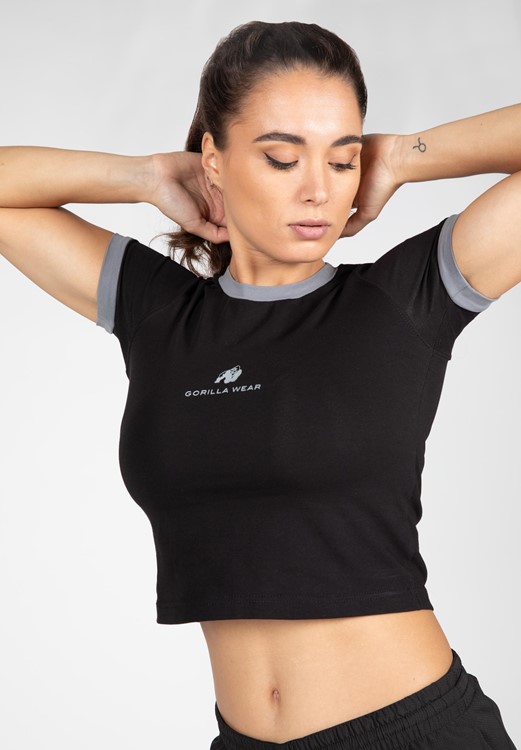 New Orleans Cropped T-Shirt - Black - S