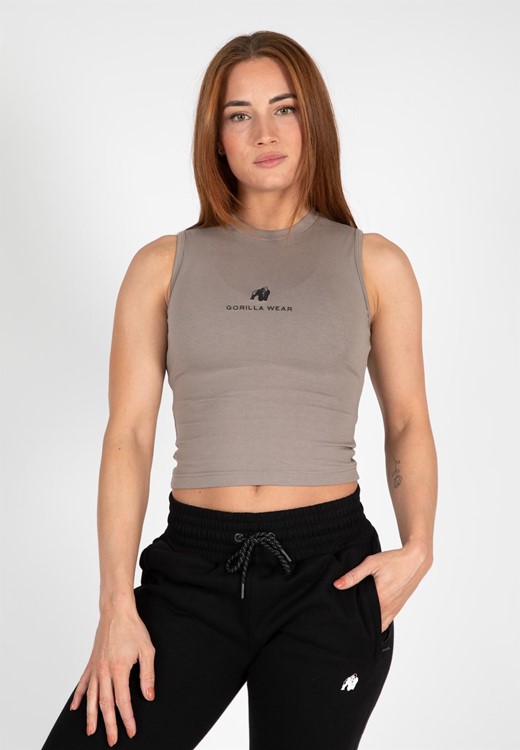 Livonia Crop Top - Beige - XS