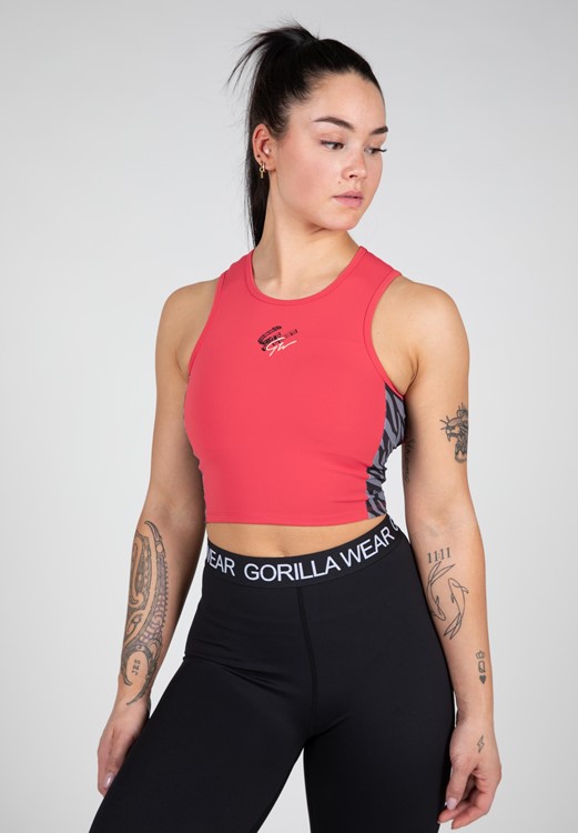 Zion Crop Top - Red - L