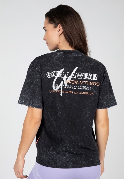 Medina Oversized T-Shirt - Washed Black - S