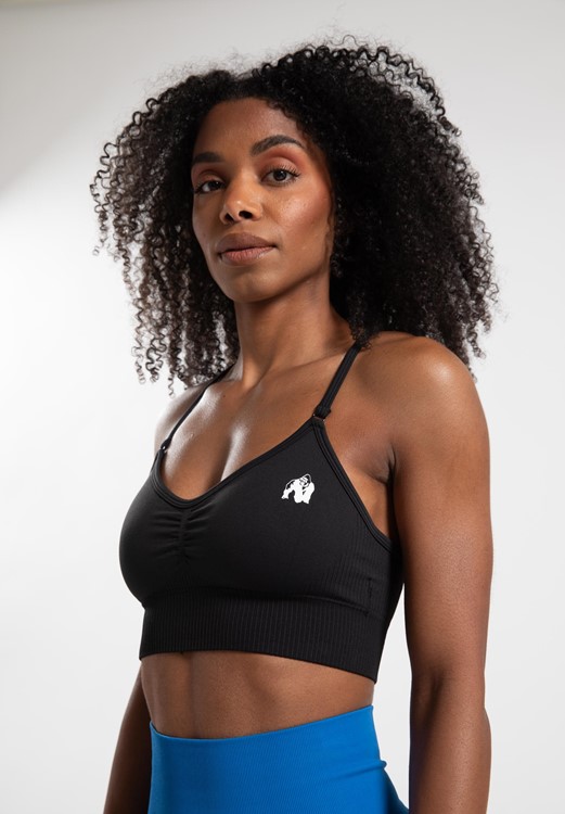 Olivia Seamless Sports Bra - Black - S/M