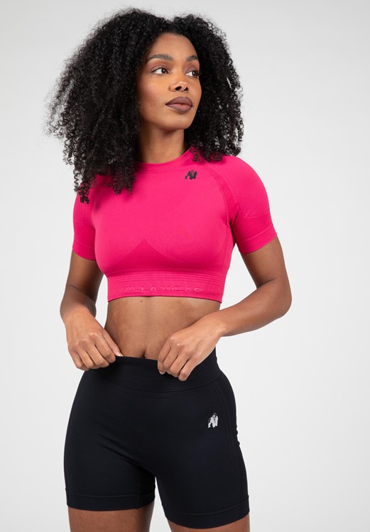 Whitney Seamless Crop Top - Pink