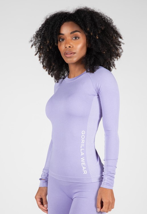 Selah Seamless Long Sleeve - Lilac - XS/S