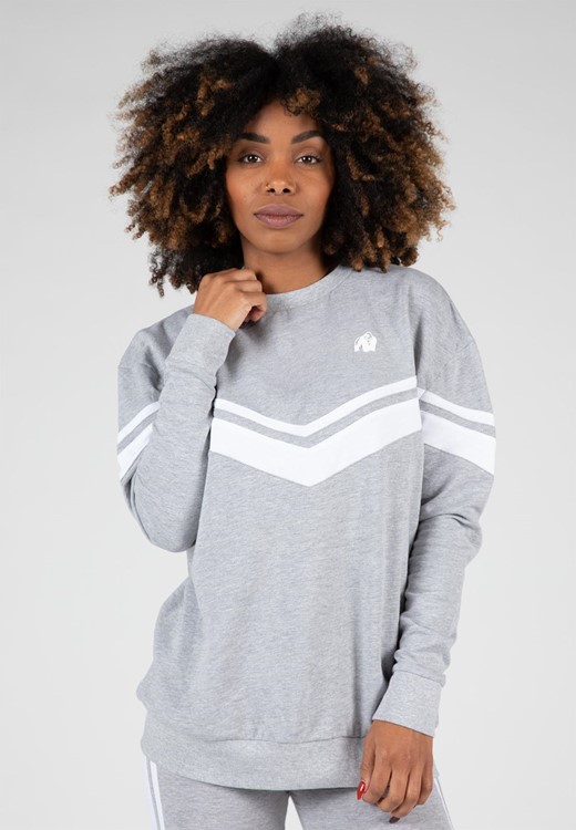 Hailey Oversized Sweatshirt - Gray Melange - S