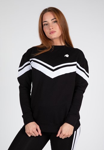 Hailey Oversized Sweatshirt - Black - XS