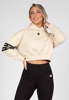 Tracey Cropped Hoodie - Beige - XL