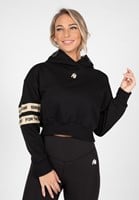 Tracey Cropped Hoodie - Black - XS