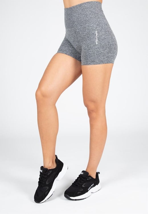 Quincy Seamless Shorts - Gray Melange - S/M